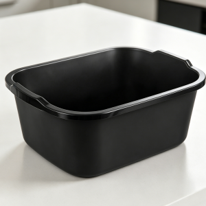 18 Quart Black Plastic Dishpan